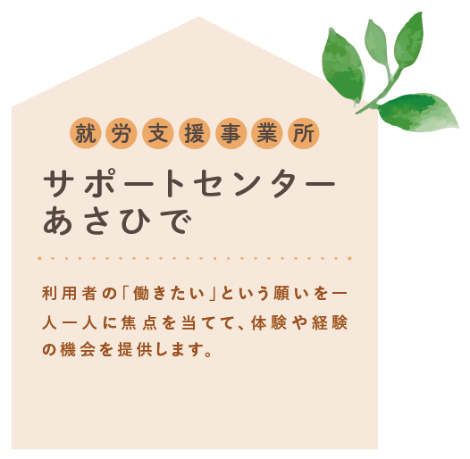 就労支援事業 サポートセンターあさひで