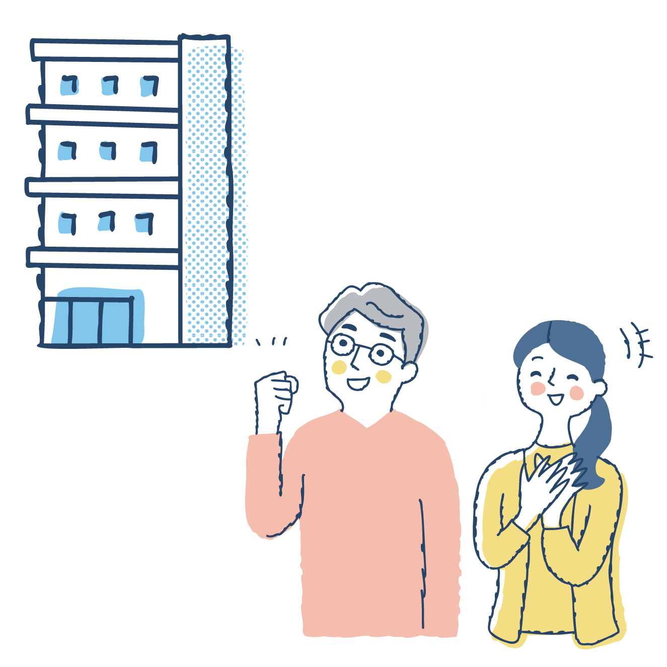 まずは、施設の見学をしてください。